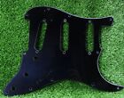 Acrylic Pickguard Replacement For Fender SRV Strat  - Black 1 Ply
