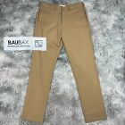 BAUBAX Merino Wool Water Resistant Khaki Athletic Tech Stretch Chino Pants 32x30