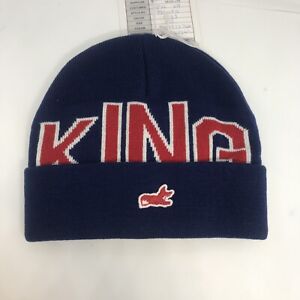 Akoo 100% Authentic Beanie Skully  Blue/Red Embroidered Nice New Logo King