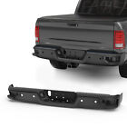 Black Rear Bumper w/ Corner Step Sensor Holes For 2009-2018 Dodge Ram 1500 2500