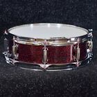 TreeHouse Custom Drums 4½x13 10-ply Maple Snare Drum - Red Galactic Sparkle Wrap