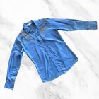Vintage 1970 Kennington LTD Blue Western Shirt MEN SIZE M