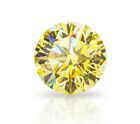 1 Ct CERTIFIED Natural Diamond Round Yellow Color Cut D Grade VVS1 +1 Free Gift