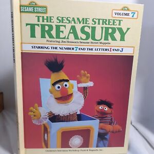 The Seasame Street Treasury Volume 7 Hardcover Starring the # 7 Letter I  and J