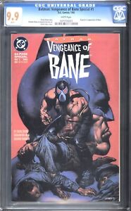 MINT CGC 9.9 Batman Vengeance of Bane #1 1st Printing CGC NM 9.8 1st App BANE