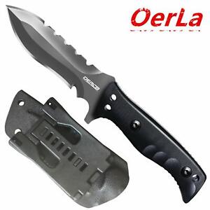 Oerla Tactical Fixed Blade Knives Outdoor Duty Field Knife Double Sided Blade