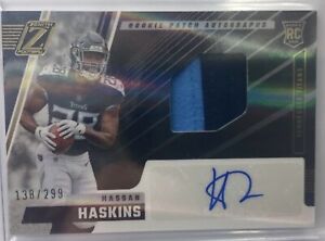 New Listing2022 ZENITH RPA ROOKIE PATCH AUTOGRAPH HASSAN HASKINS RC AUTO /299