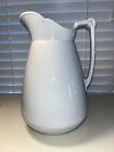 Large 12” TALL Antique White Ironstone Pitcher  1860’s Wedgwood England