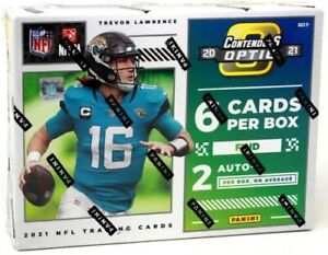 2021 Panini Contenders Optic Football Hobby box 6 cards 2 autos Trevor Lawrence?