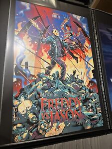 Freddy Vs Jason Krueger Voorhees Movie Art Print Poster Mondo Alex Arizmendi