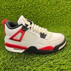 Nike Air Jordan 4 Retro Red Womens Size 7 Athletic Shoes Sneakers 408452-161