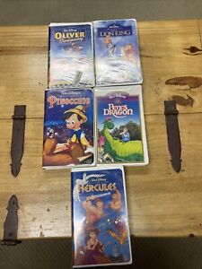 New ListingDisney VHS Movie Lot Of 5 .Great Family Movies