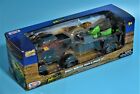 Motor Max Mighty Monsters Truck And Trailer Set Black Green 4219EH