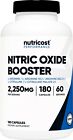 Nutricost Nitric Oxide Booster 750mg, 180 Capsules, 60 Servings
