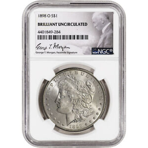 1898 O US Morgan Silver Dollar $1 - NGC Brilliant Uncirculated