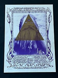 AOR Concert Poster Human Be-In 1967 Grateful Dead Owsley Stanley Timothy Leary