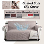 Sofa Slip Covers Waterproof Quilted Throw Reversible Pet Protector Couch Cover