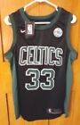 Larry Bird Boston Celtics  NBA Jersey Nike Size 44  GE Logo Black