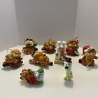 Garfield Vintage Christmas Ornaments lot of 9 Enesco. Great condition.