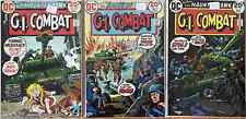 G.I. Combat #165 (VF/NM), #166 (VF+), #167 (VF), Bronze-Age DC War, 1973