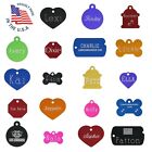 CUSTOM ENGRAVED PET ID TAG Personalized IDENTIFICATION Charm Tags for Cat or Dog