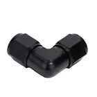 Female 10AN to Female 10AN 90 Degree Swivel Coupler Union Fitting Adapter Black