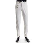 BRUNELLO CUCINELLI 595$ Off White Italian Fit Trousers - Pima Cotton Gabardine