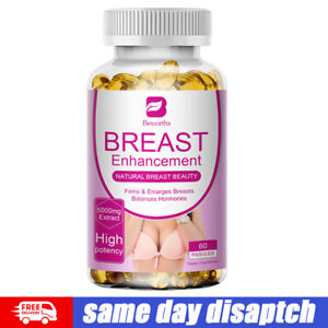 Breast Growth Pills All Natural Breast Herbs for Breast Growth Bigger 60Pcs