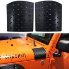 Car Cowl Body Armor Outer Cowling Cover for Jeep Wrangler JK JKU 2007-2017 Black (For: Jeep)