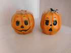 New ListingVintage Ceramic Halloween Jack O Lantern Pumpkins ~ Set of 2 ~Preowned EUC