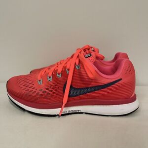 Nike Womens Air Zoom Pegasus 34 880560-602 Pink Running Shoes Sneakers Size 6.5