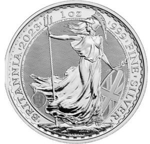 2023 British Britannia (Queen Elizabeth II) 999  1oz Fine Silver Coin