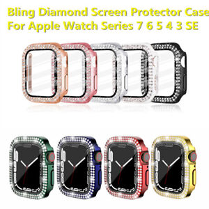 Bling Diamond Screen Protector Case Cover For Apple Watch Series 9/8/7/6/5/4/SE