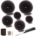 Hair Bun Maker，Donut Bun Maker，Hair Bun Shaper Set (2 Large, 2 Medium and 2 Smal