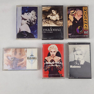 Madonna Cassette Tape Lot of 6 Like a Prayer You Can Dance Like a Virgin 1980s