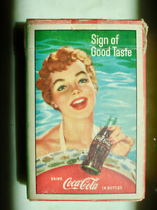 Original 1959 Coca Cola Playing Cards with US Revenue Stamp 