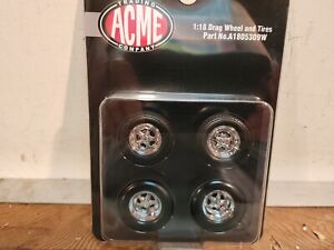 1:18 ACME DRAG OUTLAWS 5 STAR DRAG WHEEL AND TIRE SET -A1805309W - Great pricing