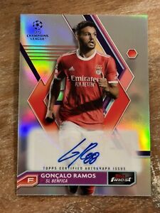 New Listing2023 Topps Finest Goncalo Ramos Refractor Auto UEFA Champions League #A-GR