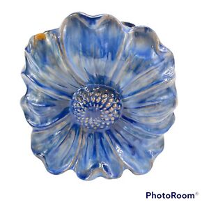 VTG Stangl Art Pottery #3413 Sunflower Blue Terra Rose Vase 7 1/4