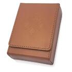 Single Deck Faux Leather Playing Card Case/Holder-Black - Fits Poker and Bridge