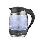 1.8Lt. Glass and Stainless Steel Electric Tea Kettle