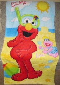 New Licensed Elmo Lola Cotton Large Bath Beach Pool Gift Towel Sesame Street NWT