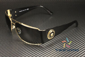 VERSACE VE2163 100287 Gold Gray 63 mm Men's Sunglasses