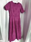 Handmade Amish/Mennonite plain Dress S/M Dark pink/Purple B36