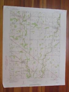 Acton Indiana 1954 Original Vintage USGS Topo Map