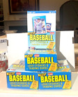 1987 Fleer Baseball Hobby Wax Box Lot of 4 From a Sealed Case Bo Jackson RC