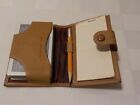 Vintage Leather Playing Card Case for Single Deck w/ Pad & Pencil