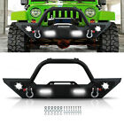 Front Bumper W/ LED Lights & D-Rings For 2007-2018 Jeep Wrangler JK Unlimited (For: 2012 Jeep Wrangler Unlimited Sahara 3.6L)