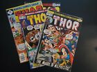 1 lot of 4 Thor comics  #198 205 261 282  Free Shipping! early Bronze Free Ship!
