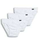 New Men's Jockey 3-pack (White) Color Bikini Briefs Underwear 100% Cotton